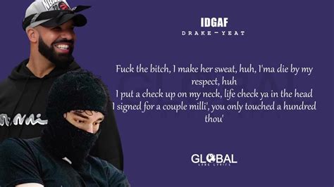 idgaf drake lyrics|idgaf lyrics dua lipa.